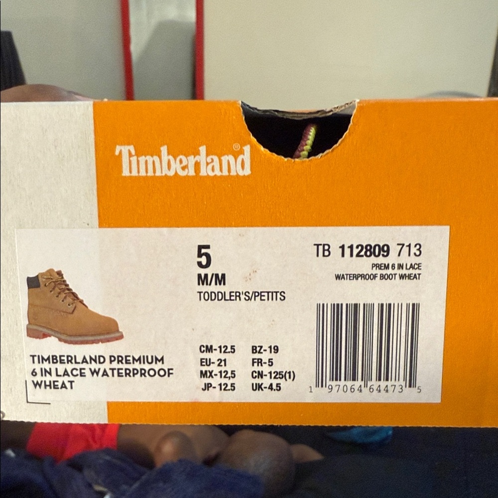 Timberland Wheat Lace-Up Toddler Boots